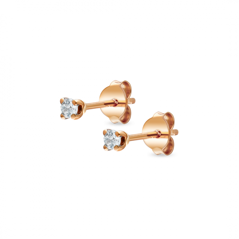 TINY VALLA STUD EARRINGS (2.5MM)